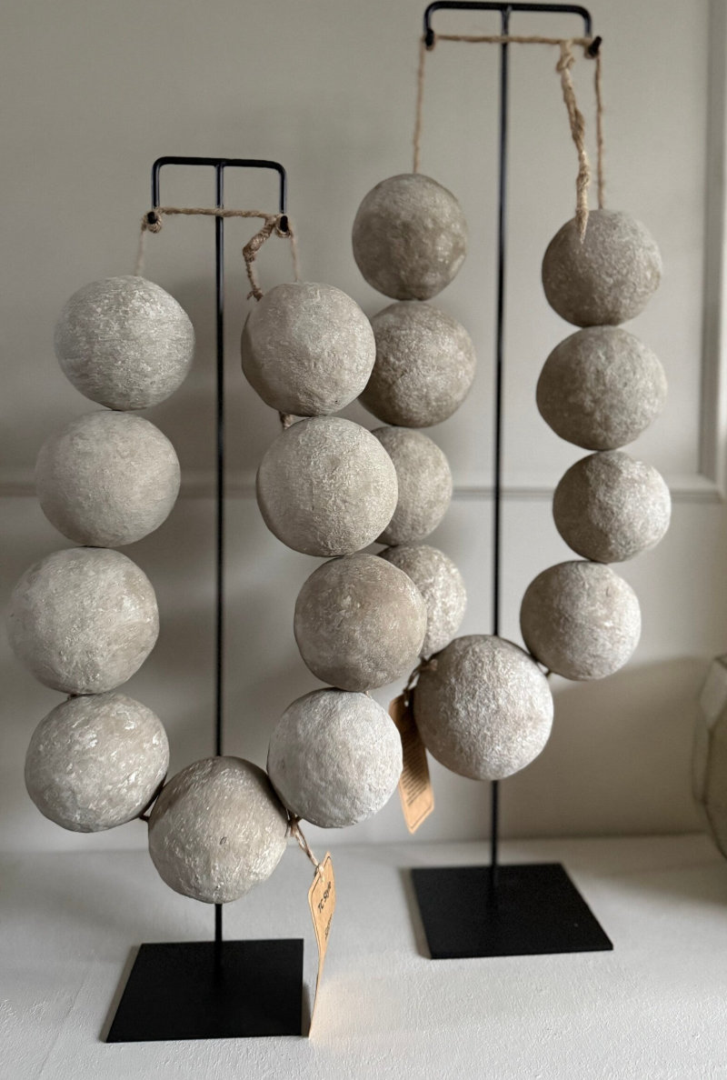 Cotton Balls Ketting Beige - 2 maten