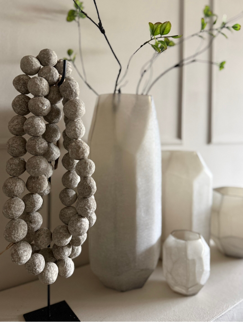 Cotton Balls Ketting Beige