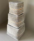 Set van 3 - Offermandjes Taupe