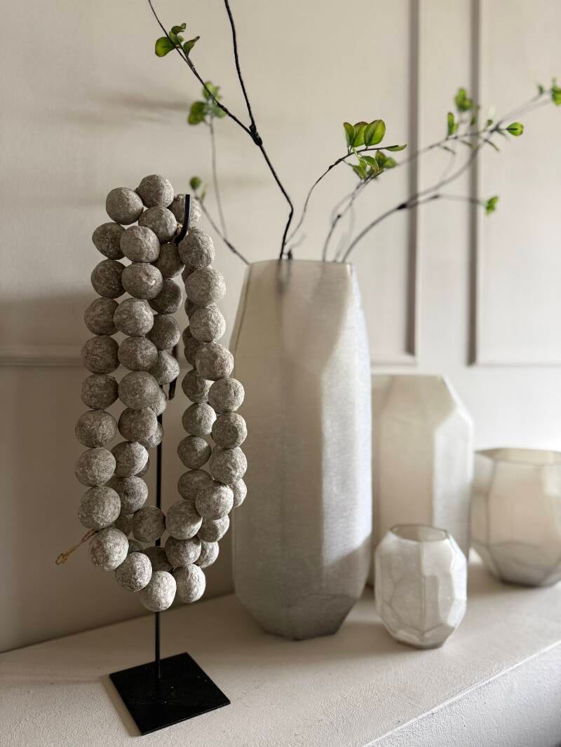 Cotton Balls Ketting Beige